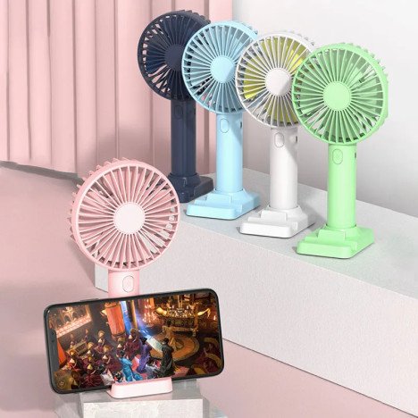 GROSSISTE ADJAMÉ : Mini Ventilateur Rechargeable & Support Smartphone