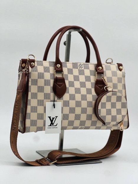 Sac à main motif damier style Louis Vuitton avec bandoulière – Modèle premium femme (vente en gros) 9000-11000