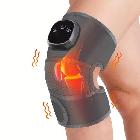 FOURNISSEUR EN CHINE Genouillères chauffantes électriques personnalisées avec logo LJ Factory, multifonctions, massage vibrant, massage chauffant, relaxation des genoux