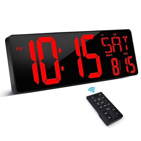 FOURNISSEUR À ADJAME  CHEETIE CP301 Grande horloge à affichage de 16.5 pouces Compte à rebours/minuterie Horloge murale numérique avec télécommande