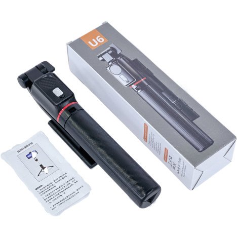 FOURNISSEUR À ADJAME  Trépied à selfie 3 en 1 U6 avec télécommande sans fil - Extensible et portable pour téléphones mobiles