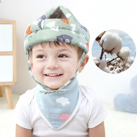 Casque de Sécurité Bébé, Protection Tête pour Tout-Petit, Casque Bébé pour la Marche, Casquette de Protection Réglable pour Nouveau-né