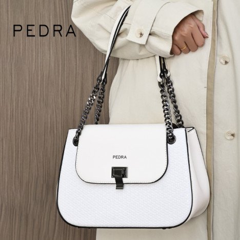 FOURNISSEUR  CHINE Sac à Bandoulière PEDRA Luxury – Design Texturé & Chaînes Métalliques (Modèle 3369)