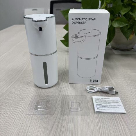 FOURNISSEUR À ADJAME   Distributeur de savon en gel moussant mural sans contact M1, alimenté par batterie USB, rechargeable, portable, pour hôtel, certifié CE