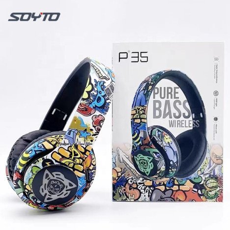 FOURNISSEUR À ADJAME   Casque Stéréo Bluetooth P35 Sur l'Oreille avec Écouteurs Pro Max P9 P47 Audifono Sans Fil Bt Kulaklik