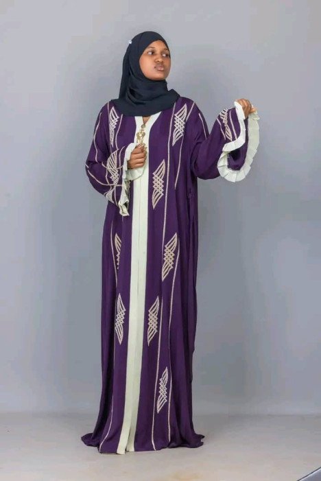 👑 ABAYA Royaux "Majesté" – Haute Couture Turquie